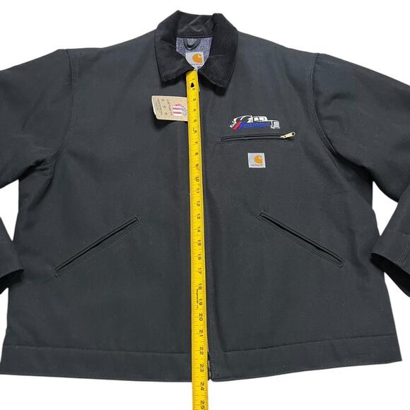 VTG Carhartt J001 Men's XL Black NWT Duck Detroit USA Blanket Lined Jacket - Picture 4 of 8